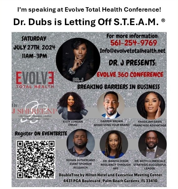 Evolve Total Health Conference — Dr. Wanita Dixon speaking on Resiliency Through Art